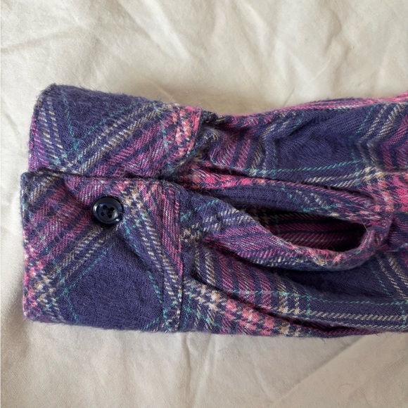 Rails Hunter Button Down Shirt Plaid Wisteria Pink & Aqua Blue Size Medi… - Picture 8 of 11